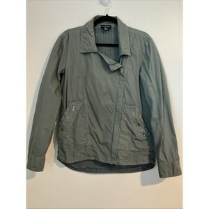 Splendid Womens Palomar Poplin Jacket Army Green‎ Utility Moto Jacket Size S